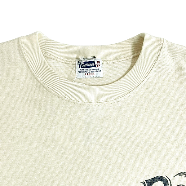 Pherrow's（フェローズ） ロンT 26W-PLT3 Tシャツ 長袖 ロゴ かすれ