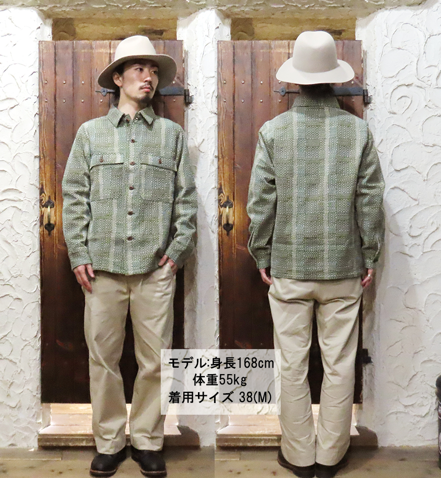 【新品】ステュディオダルチザン　TASOGARE 長袖シャツ 5707 38 STUDIO D'ARTISAN L/Sシャツ No.SDS-5707 