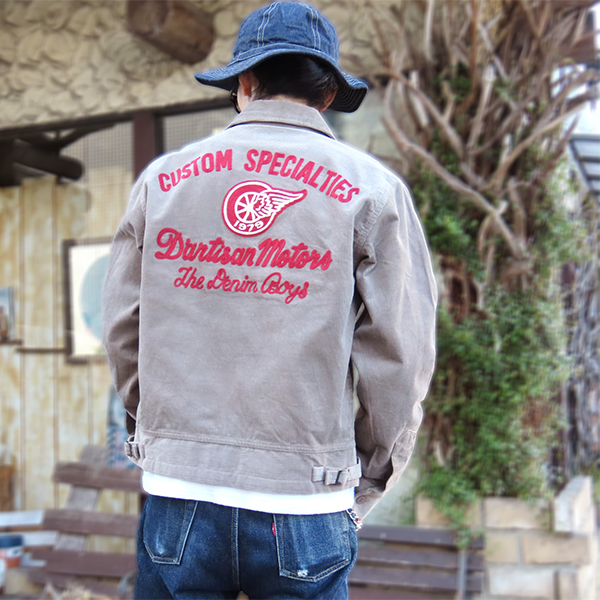 DETROIT 刺繍ロゴ コーデュロイジャケット ホームアイホーム ジャケット デトロイトジャケット メンズ