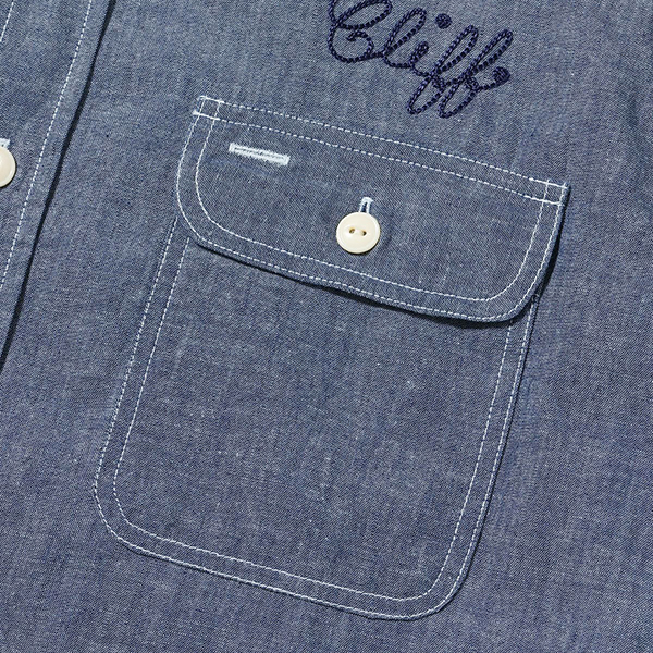 SUGAR CANE シュガーケーン シャンブレーシャツ SC39527 BLUE CHAMBRAY