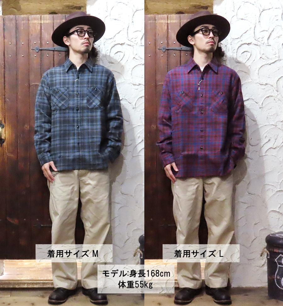 SUGAR CANE シュガーケーン ネルシャツ SC29563 TWILL CHECK WORK