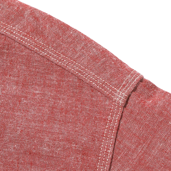 SUGAR CANE シュガーケーン レッド シャンブレーシャツ SC29682 RED