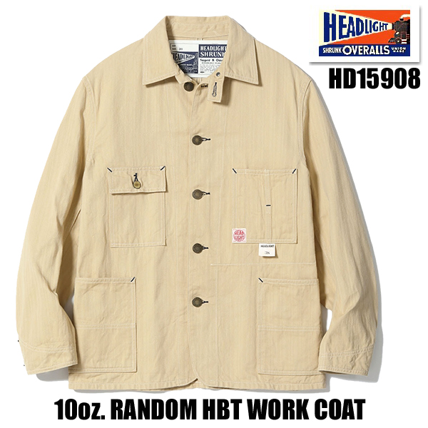 HEAD LIGHT（ヘッドライト） ワークコート HD15908 10oz. RANDOM HBT