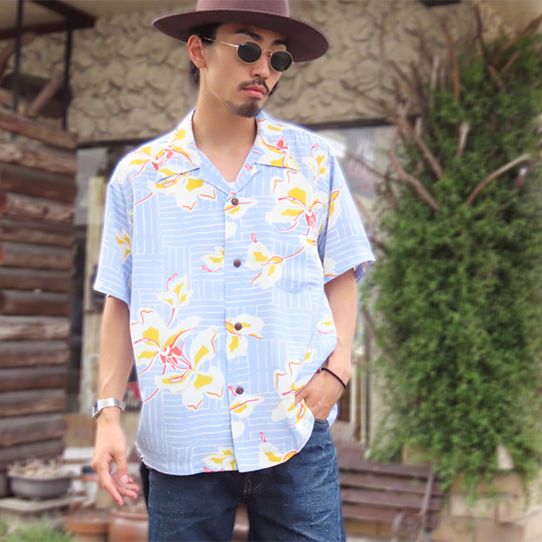 SUN SURF サンサーフ アロハシャツ SS39615 WHITE GINGER 半袖