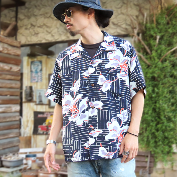 SUN SURF サンサーフ アロハシャツ SS39615 WHITE GINGER 半袖
