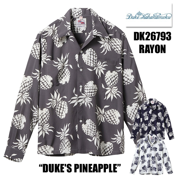 DUKE KAHANAMOKU デューク・カハナモク アロハシャツ DK26793 長袖