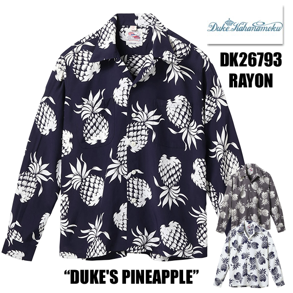 DUKE KAHANAMOKU デューク・カハナモク アロハシャツ DK26793 長袖