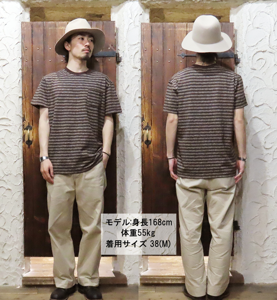 美品■トロフィークロージング■ボーダー ポケット ロンT　40L □トロフィークロージング□ボーダー ポケットロンT 40L - メルカリ