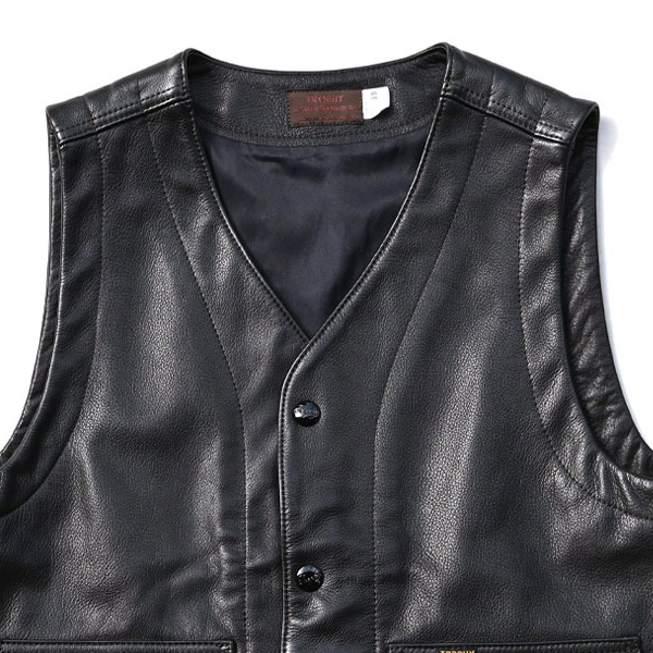 TROPHY CLOTHING（トロフィークロージング） レザーベスト TRL-07