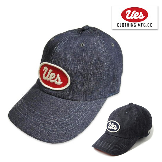 UES ウエス キャップ 82DC UES CAP 帽子 ロゴ ワッペン デニム インディゴ 経年変化 アメカジ ベースボールキャップ プレゼント 小物 ラッピング可能 定番 メン｜ragtim-store｜02