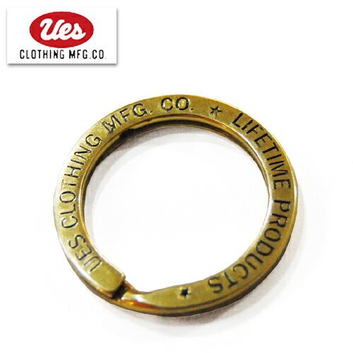 UES ウエス キーリング 89DR 真鍮 ゴールド キーホルダー ロングセラー アクセサリー アメカジ 経年変化 プレゼント 男性 メンズ ラッピング対応可能 日本製｜ragtim-store｜02