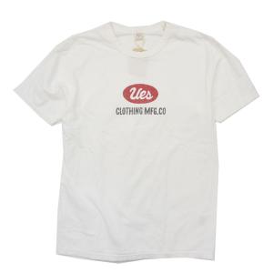 UES ウエス Tシャツ 652301 半袖 カットソー プリント ロゴ オーガニックコットン バイ...