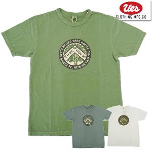UES ウエス Tシャツ 652414 TREE HOUSE 半袖 カットソー トップス プリント ...