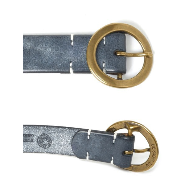 UES（ウエス） ベルト 84-CBN-04 サークルバックル ベルト レザー 牛革