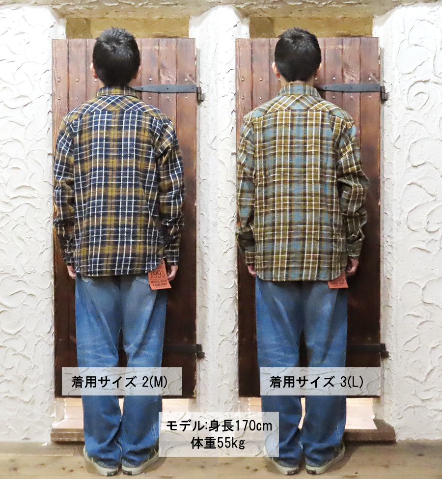 ウエス　ues　ネルシャツ UES ウエス スラブネルシャツ 502554 FLANNEL SHIRTS ネルシャツ