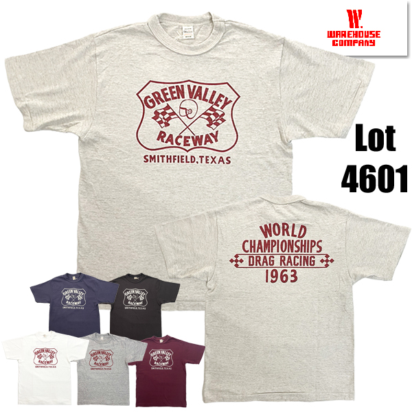 WAREHOUSE（ウエアハウス） WAREHOUSE Tシャツ Lot 4601 GREEN VALLEY