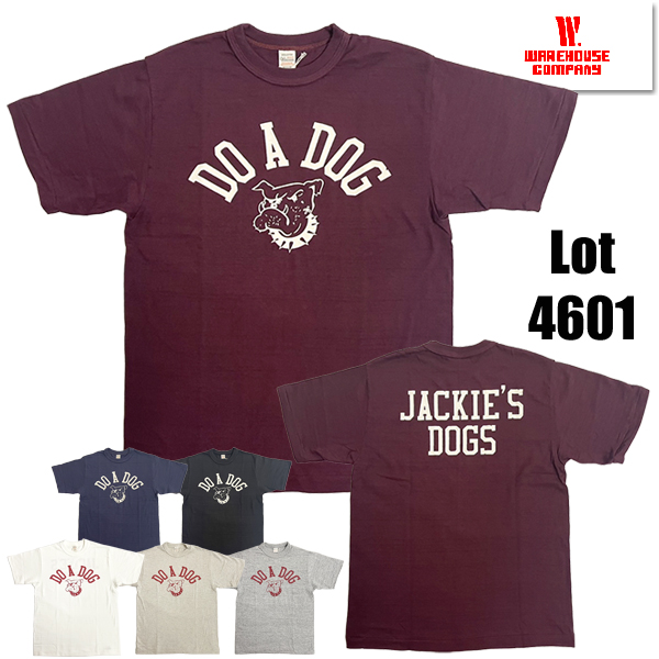 ウエアハウス WAREHOUSE Tシャツ Lot 4601 DO A DOG 犬 ドッグ 半袖 未洗い アメカジ メンズ 2026年 正規品 | WAREHOUSE | 03