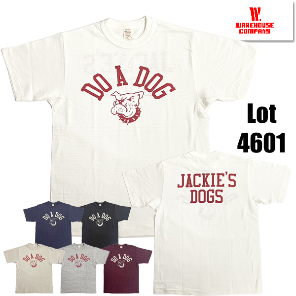 ウエアハウス WAREHOUSE Tシャツ Lot 4601 DO A DOG 犬 ドッグ 半袖 未洗い アメカジ メンズ 2026年 正規品 | WAREHOUSE | 02