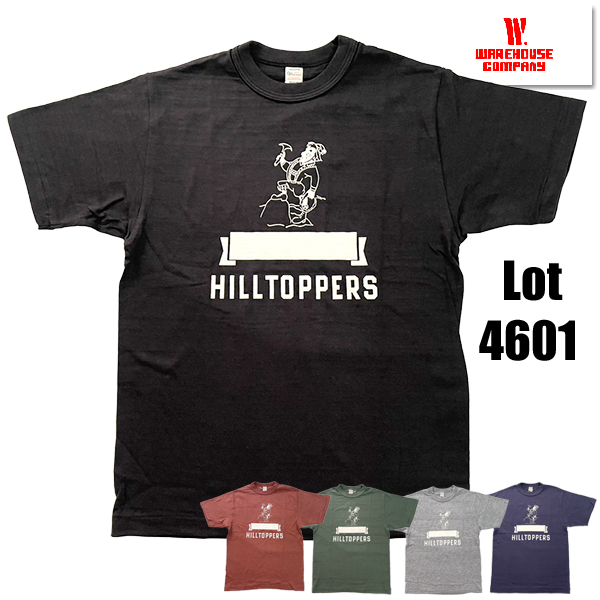WAREHOUSE（ウエアハウス） WAREHOUSE Tシャツ Lot 4601 HILLTOPPERS