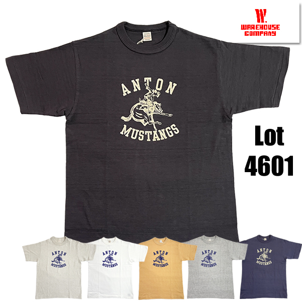 ウエアハウス WAREHOUSE Tシャツ Lot 4601 ANTON 半袖 カウボーイ フロッキー プリント アメカジ メンズ 正規品 | WAREHOUSE | 06