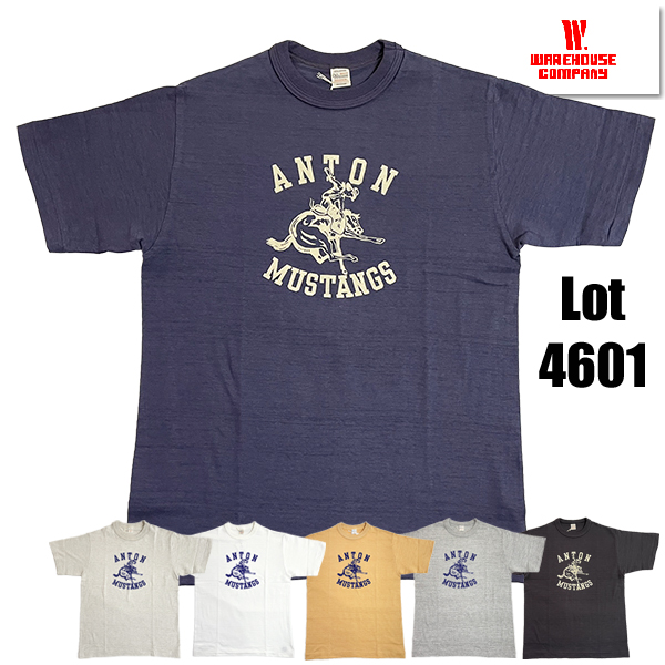 ウエアハウス WAREHOUSE Tシャツ Lot 4601 ANTON 半袖 カウボーイ フロッキー プリント アメカジ メンズ 正規品 | WAREHOUSE | 05