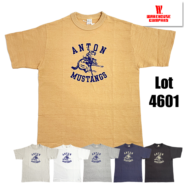 ウエアハウス WAREHOUSE Tシャツ Lot 4601 ANTON 半袖 カウボーイ フロッキー プリント アメカジ メンズ 正規品 | WAREHOUSE | 03