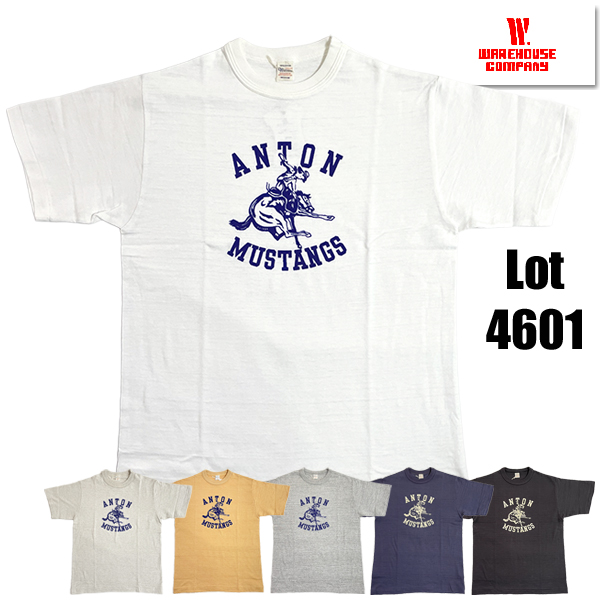ウエアハウス WAREHOUSE Tシャツ Lot 4601 ANTON 半袖 カウボーイ フロッキー プリント アメカジ メンズ 正規品 | WAREHOUSE | 02