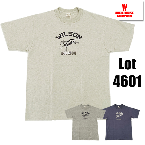 ウエアハウス WAREHOUSE Tシャツ Lot4601 WILSON 半袖 プリント TEE シ...