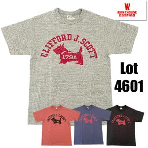 ウエアハウス WAREHOUSE Tシャツ Lot4601 CLIFFORD J.SCOTT 半袖 ...