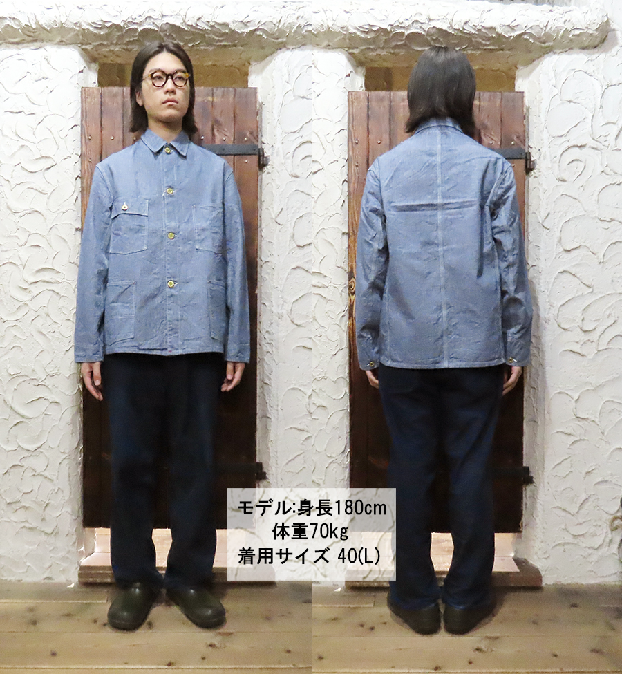 ウエアハウス warehouseカバーオール チンスト（ヴィンテージ） ウエアハウス WAREHOUSE カバーオール Lot 2195 INDIGO PINCHECK
