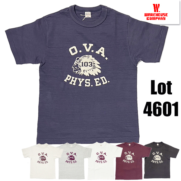 WAREHOUSE ウエアハウス Tシャツ Lot 4601 O.V.A. 半袖