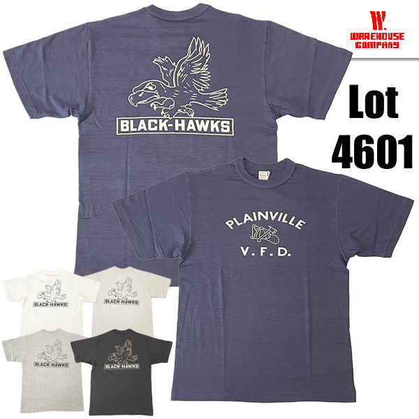 WAREHOUSE（ウエアハウス） WAREHOUSE Tシャツ Lot 4601 PLAINVILLE