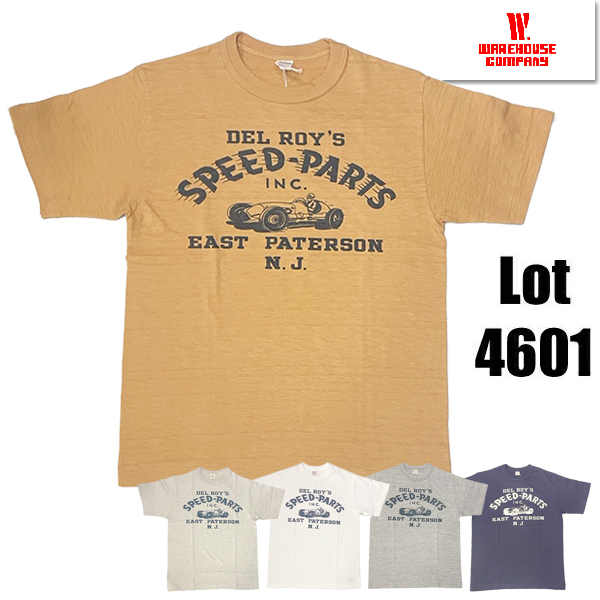 WAREHOUSE ウエアハウス Tシャツ Lot 4601 SPEED-PARTS 半袖 車