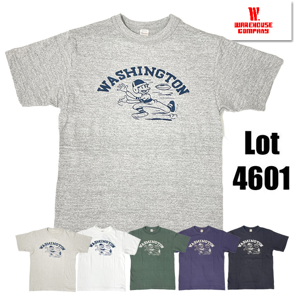 WAREHOUSE（ウエアハウス） WAREHOUSE Tシャツ Lot 4601 WASHINGTON