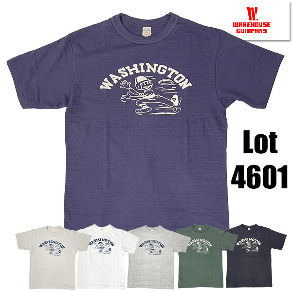 WAREHOUSE（ウエアハウス） WAREHOUSE Tシャツ Lot 4601 WASHINGTON
