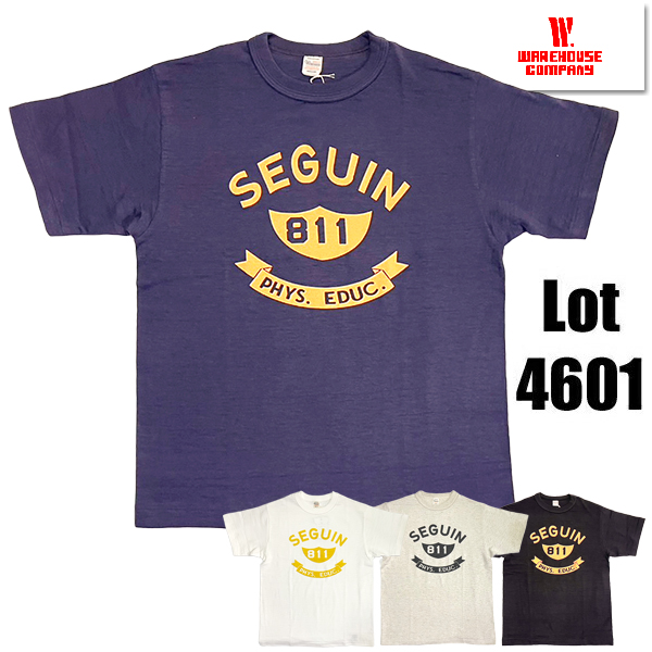 新品　ウエアハウス Lot 4601 PATCHOGUE WAREHOUSE（ウエアハウス） WAREHOUSE Tシャツ Lot 4601 SEGUIN 半袖