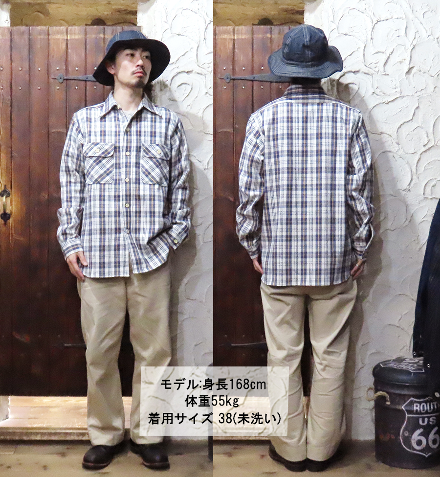 ウエアハウス　WAREHOUSE　ヘビーネルシャツ　メンズ　M 長袖　アメカジ WAREHOUSE（ウエアハウス） ネルシャツ Lot 3104 FLANNEL SHIRTS E柄