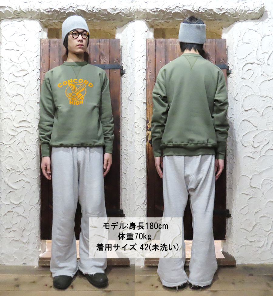 WAREHOUSE（ウエアハウス） スウェット Lot 401 CONCORD フロッキー