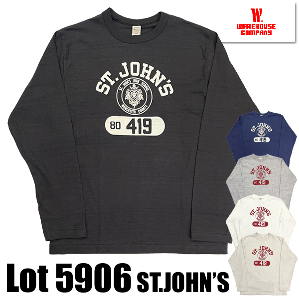 WAREHOUSE（ウエアハウス） ロンT Tシャツ Lot 5906 長袖クルーネックT