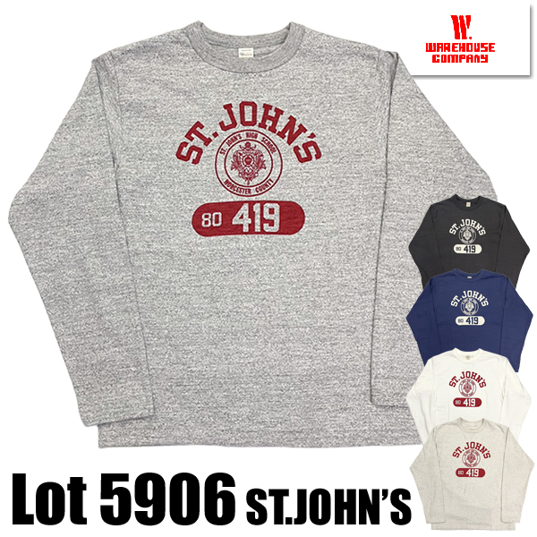 WAREHOUSE（ウエアハウス） ロンT Tシャツ Lot 5906 長袖クルーネックT