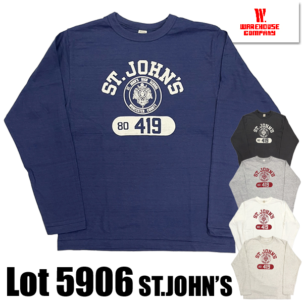WAREHOUSE（ウエアハウス） ロンT Tシャツ Lot 5906 長袖クルーネックT