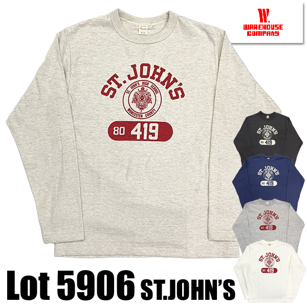 WAREHOUSE（ウエアハウス） ロンT Tシャツ Lot 5906 長袖クルーネックT
