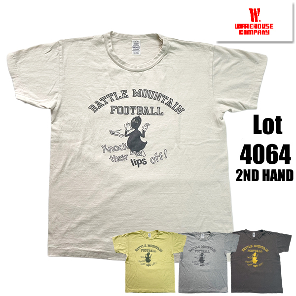 WAREHOUSE（ウエアハウス） WAREHOUSE Tシャツ Lot 4064 BATTLE