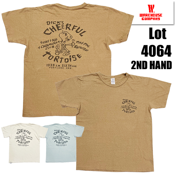 WAREHOUSE（ウエアハウス） WAREHOUSE Tシャツ Lot 4064 TORTOISE