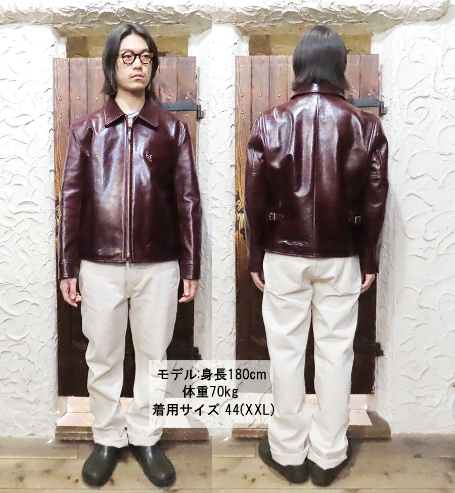 Y'2 LEATHER ワイツーレザー ホースハイド シングル ライダース 38 Y'2 LEATHER（ワイツーレザー） 】 HVホースハイドシングル