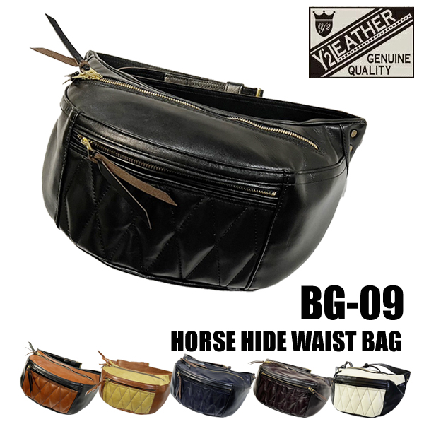 楽天市場】Y'2 LEATHER ワイツーレザー バッグ BG-09 HORSE HIDE