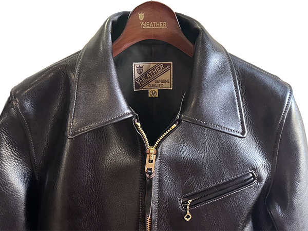 Y'2 LEATHER ワイツーレザー シングルライダース LSR-42 BLACK(TEA