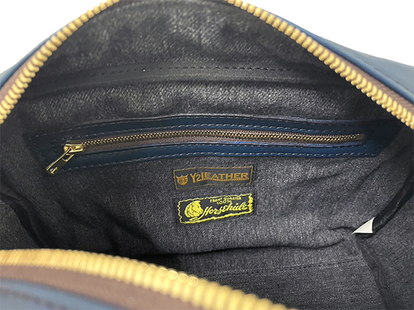 Y'2 LEATHER ワイツーレザー ミニ ボストン バッグ BG-23 HAND DYED