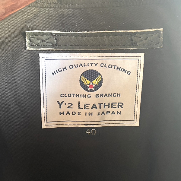 Y'2 LEATHER ワイツーレザー フライトジャケット Type A-2 OLIVE DEER