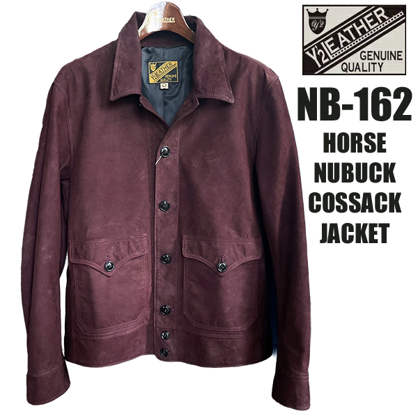 Y'2 LEATHER ワイツーレザー コサックジャケット NB-162 HORSE NUBUCK COSSACK JACKET ホースヌバック アメカジ バイカー メンズ |  | 01